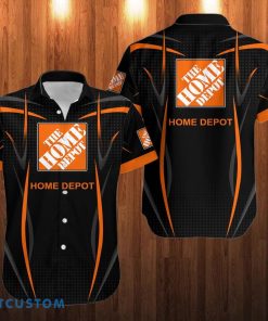 home depot Logo Hawaii Shirt Black Shirt Product Photo 1