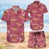 Iowa State Cyclones Hawaiian Shorts and Shirt Summer Beach Shirt Full Over Print Product Photo 1
