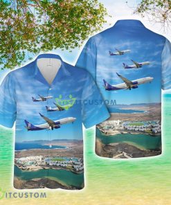 Jettime Air Boeing 737-8U3 AOP Hawaiian Shirt Product Photo 1