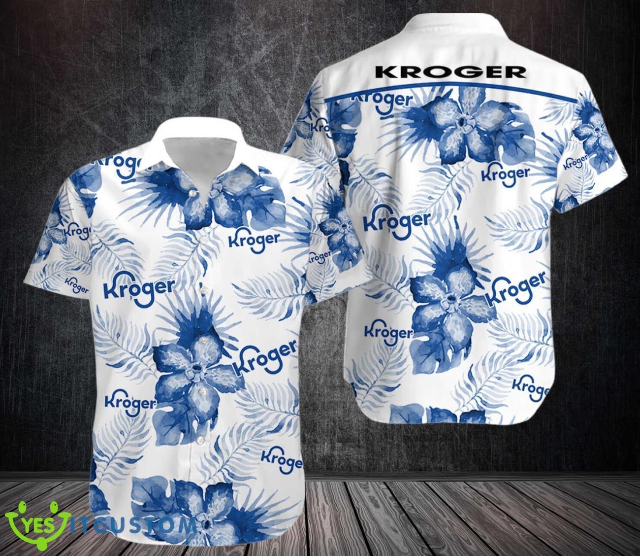 Kroger Hawaii Shirt Big Flower Tropical Hawaiian Shirt 2 Kroger Hawaii Shirt Big Flower Tropical Hawaiian Shirt Product Photo 1