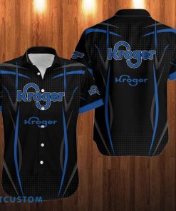 kroger Logo Hawaii Shirt Black Shirt Product Photo 1