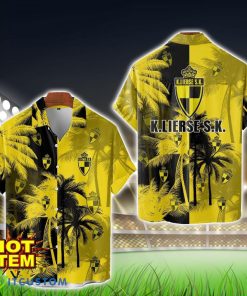 Lierse Kempenzonen Hawaii Shirt All Over Printed Logo And Coconut Pattern Hawaiian Shirt Product Photo 1
