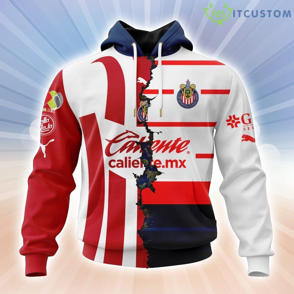 Liga Mx Chivas De Guadalajara 2023-2024 Home Mix Away Kits Hoodie 3D All Over Print For Men And Women 2 Liga Mx Chivas De Guadalajara 2023-2024 Home Mix Away Kits Hoodie 3D All Over Print For Men And Women Product Photo 1