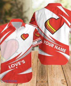 Love's Hawaiian Shirt Button Beach Shirt Product Photo 1