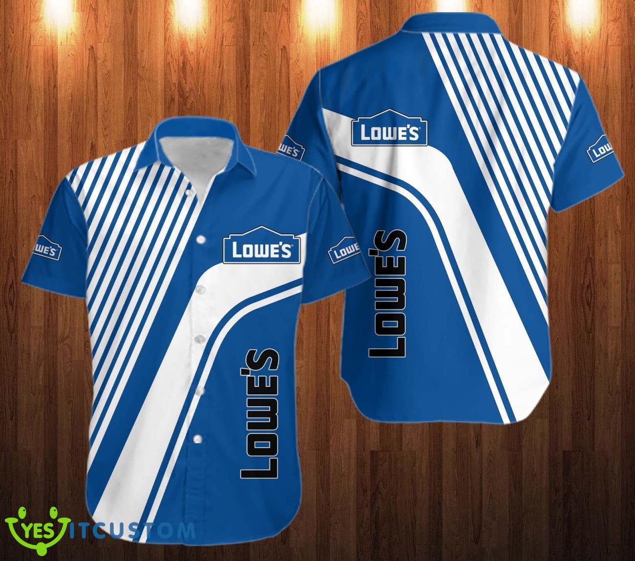 lowe's 3D Hawaiian Shirt Logo and Striped Shirt 2 lowes 3d hawaiian shirt logo and striped shirt
