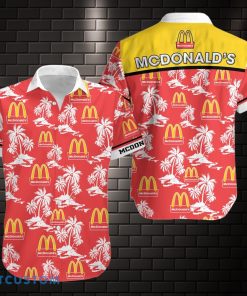 mcdonald's 3D Hawaiian Shirt Coconut Island Pattern Hawaii Shirt Product Photo 1