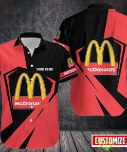 Mcdonald's Hawaii Shirt Classic Button Shirt Custom Name Product Photo 1