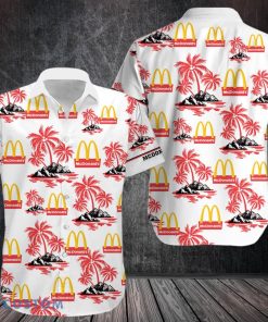 mcdonald's Hawaiian Shirt Button Beach Shirt Product Photo 1