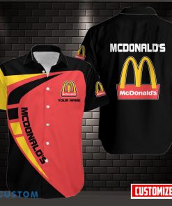 MCDONALD'S Logo 3D Printing Hawaiian Shirt Personalized Name Product Photo 1