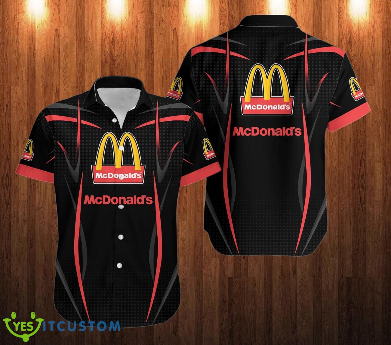 mcdonald's Logo Hawaii Shirt Black Shirt 2 mcdonalds logo hawaii shirt black shirt