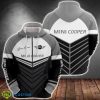 Mini cooper 3D Hoodie, Zip Hoodie, 3D TShirt All Over Print Car For Fans Custom Name - Mini cooper MA0813 Hoodie, Tee, Polo, SweatShirt_2