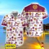 Motherwell F.C. Pineapple Flower Pattern Aloha Hawaiian Shirt And Shorts Product Photo 1