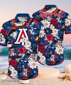 NCAA Arizona Wildcats Design Logo Gift For Fan Independence Day Hawaii Shirt Full Over Print Product Photo 1
