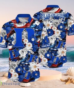 NCAA Duke Blue Devils Design Logo Gift For Fan Independence Day Hawaii Shirt Full Over Print Product Photo 1