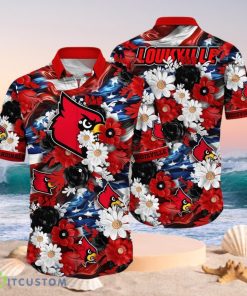 NCAA Louisville Cardinals Design Logo Gift For Fan Independence Day Hawaii Shirt Full Over Print Product Photo 1
