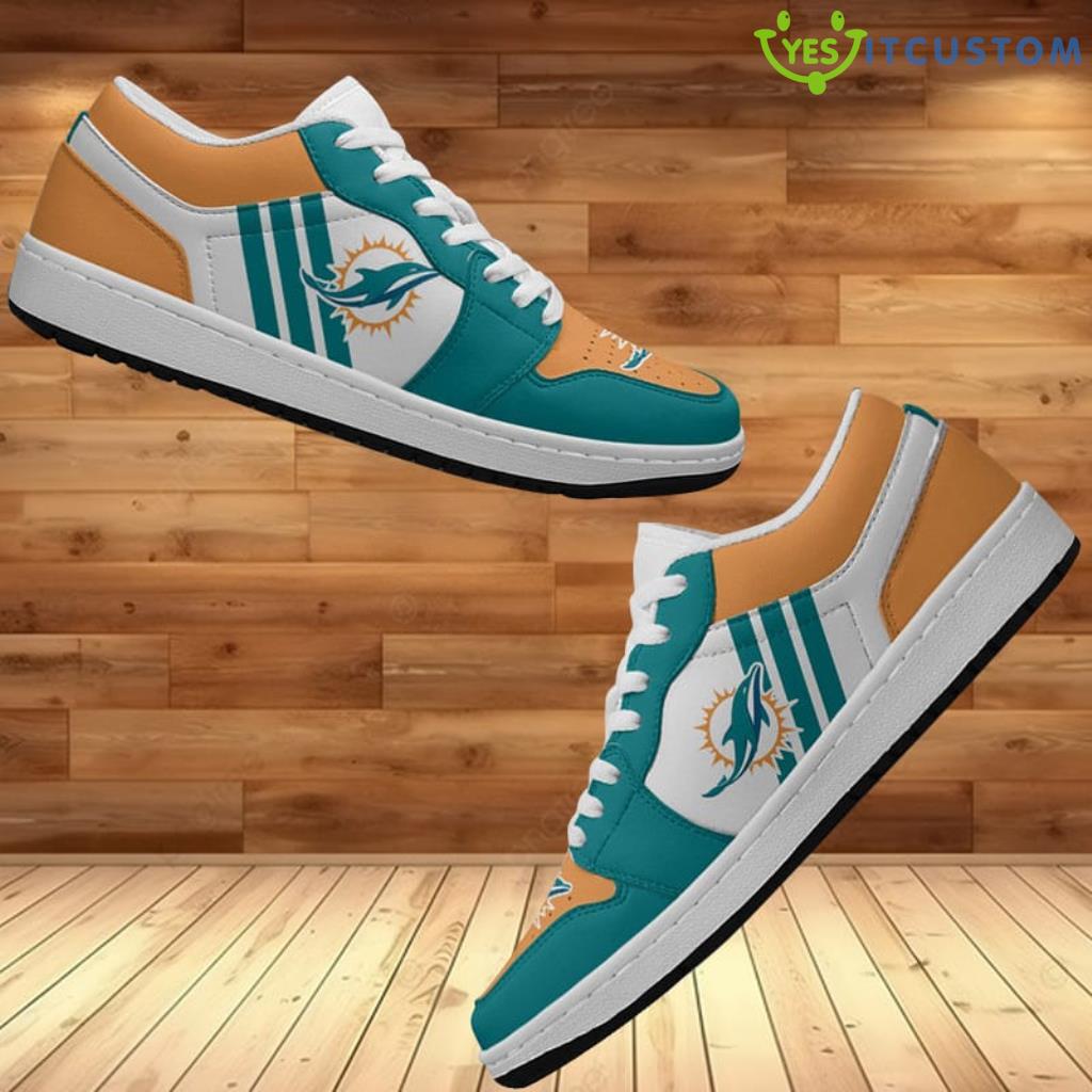 NFL Miami Dolphins Footwear Classic Air Jordan Low Top Shoes 3 NFL Miami Dolphins Footwear Classic Air Jordan Low Top Shoes Product Photo 1