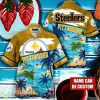 NFL Pittsburgh Steelers Logo Fans Love Custom Your Name Hawaiian Shirt Full Over Print Product Photo 1