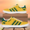 North Dakota State Bison Football Low Top Skate Shoes Stan Smith Shoes Green Striped Product Photo 1