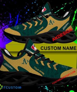 Oakland Athletics Max Soul Shoes Custom Name Hot 2024 Gift Evoke Running Sneakers - MLB Oakland Athletics Runing Shoes 2024 Custom Name_1