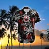 Panda Express Brand Coconut Tree Pattern Black Hawaiian Shirt AOP Special Gifts - Panda Express Hawaiian Shirt Black Coconut Tree _1