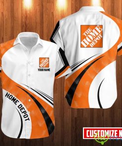 Personalized Home Depot Hawaii Shirt Classic Button Shirt Custom Name Product Photo 1