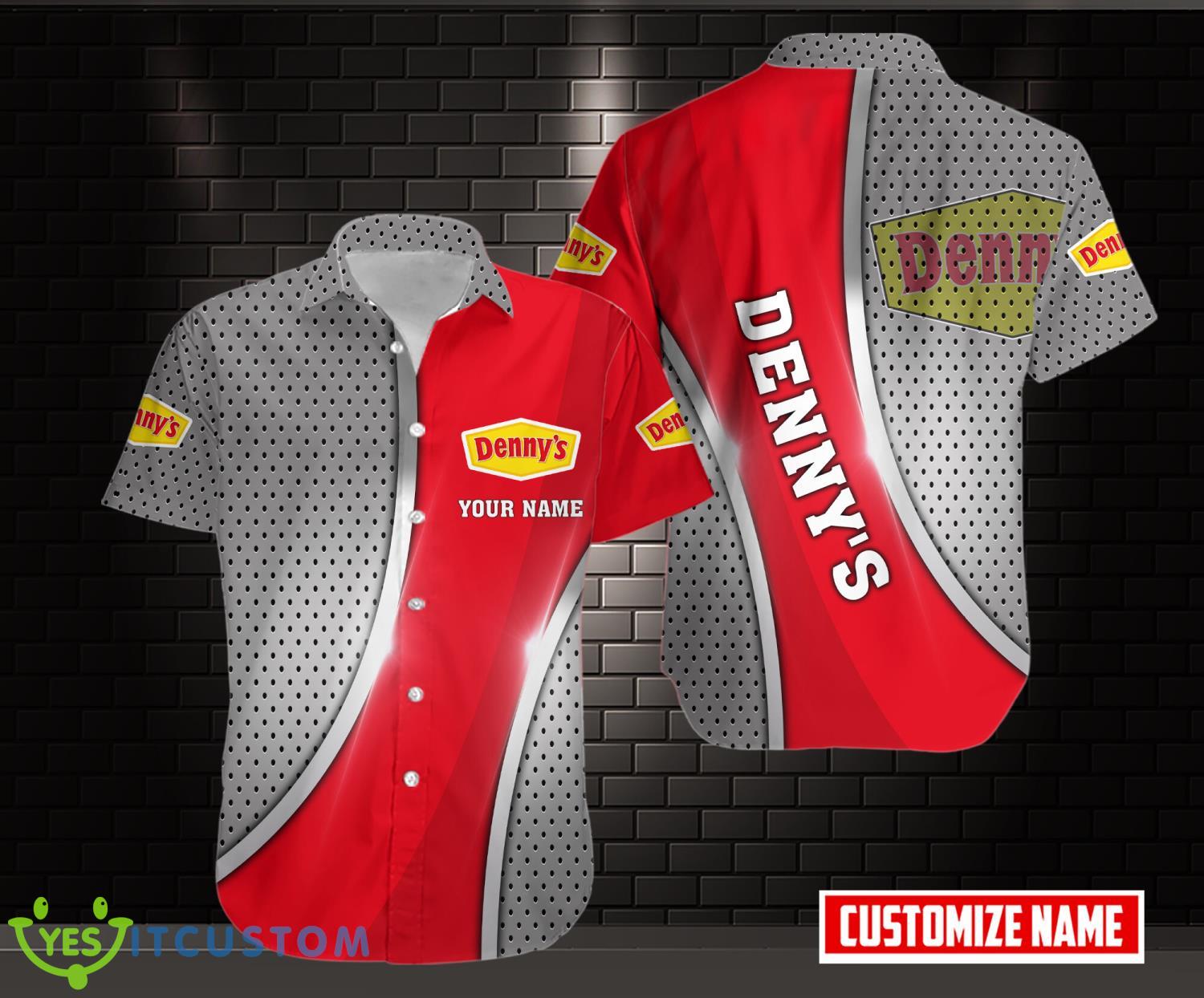 Personalized Name Denny's AOP Hawaiian Shirt All Over Printed Button Shirt 2 personalized name dennys aop hawaiian shirt all over printed button shirt