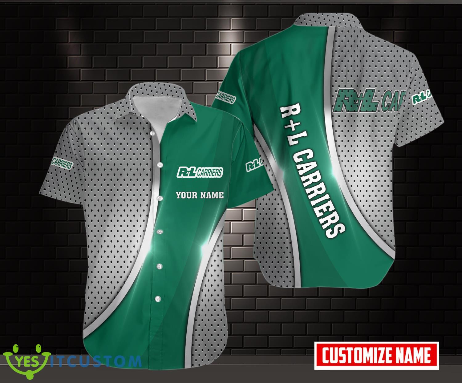 Personalized Name R+l Carriers AOP Hawaiian Shirt All Over Printed Button Shirt 2 Personalized Name R+l Carriers AOP Hawaiian Shirt All Over Printed Button Shirt Product Photo 1