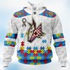 Personalized NHL Arizona Coyotes Autism Awareness 3D Hoodie New Fashion Product Photo 1
