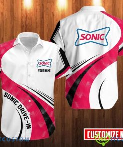 Personalized Sonic Drive-In Hawaii Shirt Classic Button Shirt Custom Name Product Photo 1