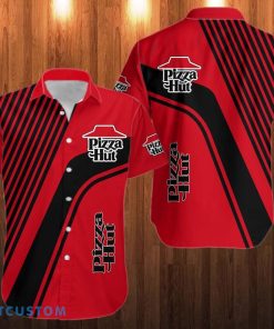 pizza hut 3D Hawaiian Shirt Logo and Striped Shirt Product Photo 1