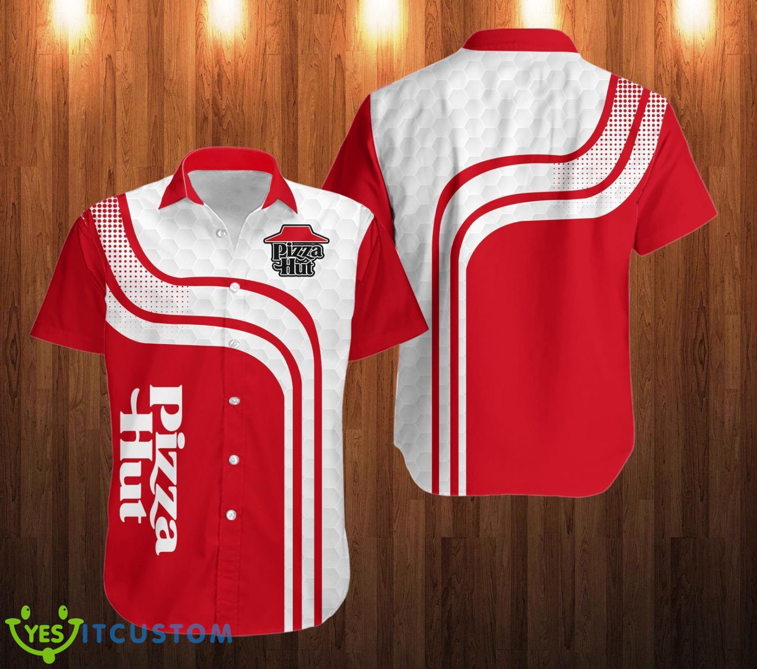 Pizza Hut Hawaiian Shirt 3D Printing Beach Shirt 2 Pizza Hut Hawaiian Shirt 3D Printing Beach Shirt Product Photo 1