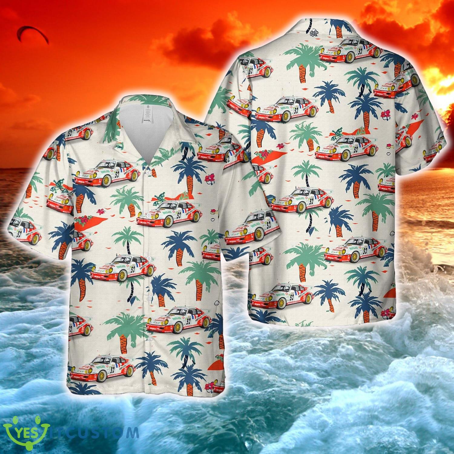 Porsche 964 Carrera RSR 3.8 #52 Hawaiian Shirt For Men Women Summer 2 Porsche 964 Carrera RSR 3.8 #52 Hawaiian Shirt For Men Women Summer - Porsche 964 Carrera RSR 3.8 #52 Hawaiian Shirt For Men Women Summer