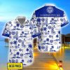 Portsmouth F.C Pineapple Flower Pattern Aloha Hawaiian Shirt And Shorts Product Photo 1