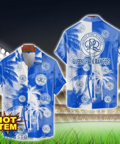 Queens Park Rangers Hawaii Shirt All Over Printed Logo And Coconut Pattern Hawaiian Shirt Product Photo 1