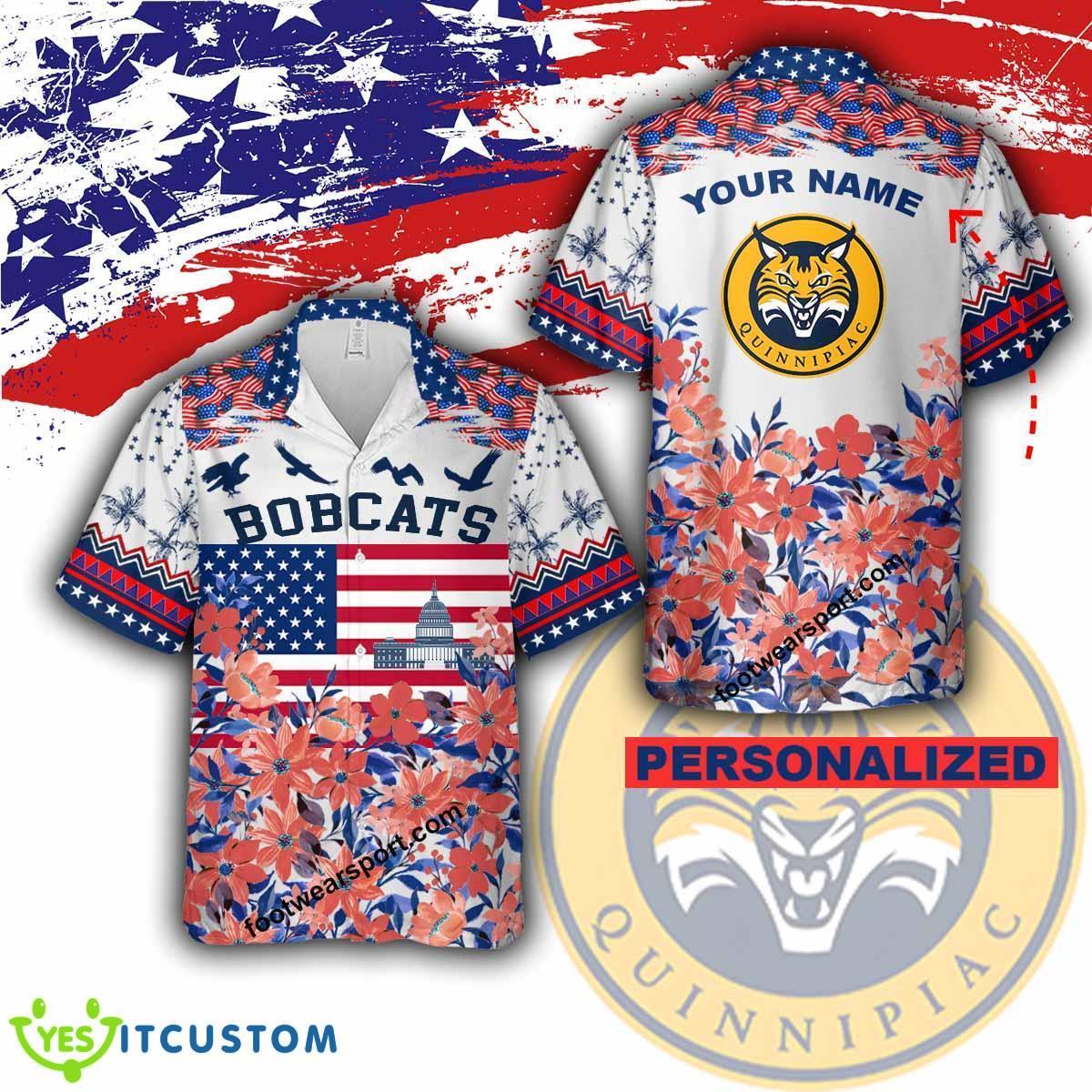 Quinnipiac Bobcats Memory Hawaiian Shirt AOP Custom Name 5 Quinnipiac Bobcats Memory Hawaiian Shirt AOP Custom Name - Quinnipiac Bobcats Independence Day Hawaiian Shirt Photo 2