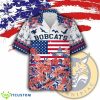 Quinnipiac Bobcats Memory Hawaiian Shirt AOP Custom Name - Quinnipiac Bobcats Independence Day Hawaiian Shirt Photo 1
