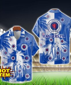 Rangers F.C. Hawaii Shirt All Over Printed Logo And Coconut Pattern Hawaiian Shirt Product Photo 1