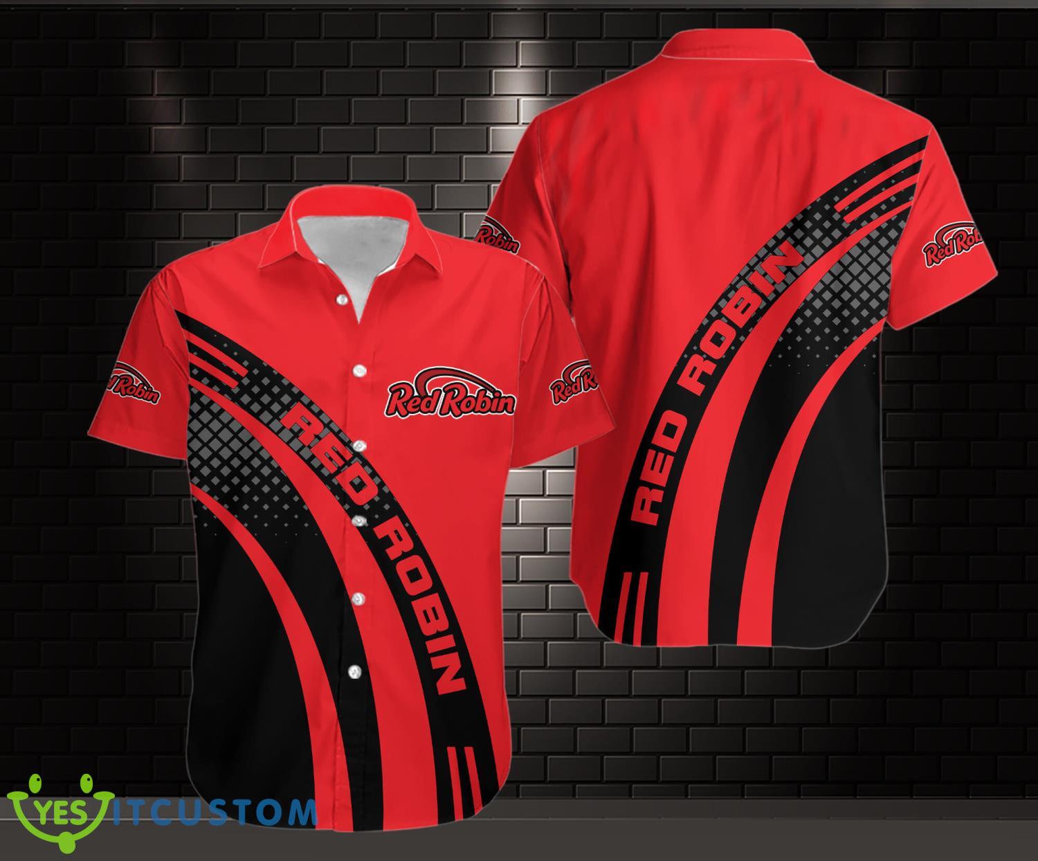 Red Robin Logo 3D Printing Hawaiian Shirt For Men Women 2 Red Robin Logo 3D Printing Hawaiian Shirt For Men Women Product Photo 1