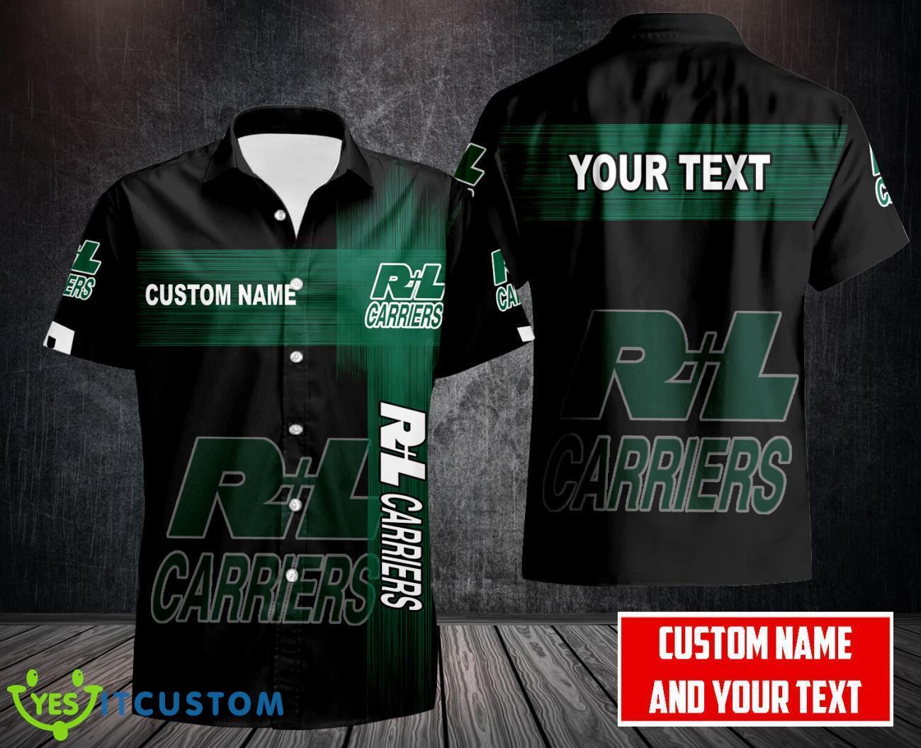 R+L Carriers 3D Printing Hawaii Shirt Button Shirt Custom Name 2 R+L Carriers 3D Printing Hawaii Shirt Button Shirt Custom Name Product Photo 1