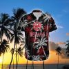 Rossmann Brand Coconut Tree Pattern Black Hawaiian Shirt For Beach - Rossmann Hawaiian Shirt Black Coconut Tree _1