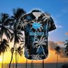 Salesforce Brand Coconut Tree Pattern Black Hawaiian Shirt Gift For Summer - Salesforce Hawaiian Shirt Black Coconut Tree _1