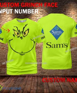 Sam’s Club Grinch Face 3D Hoodie, Sweater Green Brand Full Print Custom Number And Name 8 Sam’s Club Grinch Face 3D Hoodie, Sweater Green Brand Full Print Custom Number And Name - Brand Sam’s Club Grinch Face 3D T-Shirt