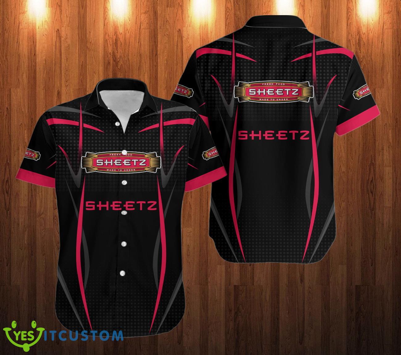 sheetz Logo Hawaii Shirt Black Shirt 2 sheetz Logo Hawaii Shirt Black Shirt Product Photo 1