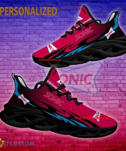 Sonic Drive In Max Soul Shoes Pattern New Running Sneaker Design Custom Name - Sonic Drive In Max Soul Shoes Personlized Photo 2