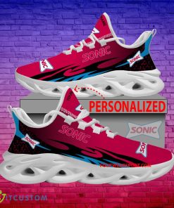 Sonic Drive In Max Soul Shoes Pattern New Running Sneaker Design Custom Name - Sonic Drive In Max Soul Shoes Personlized Photo 1