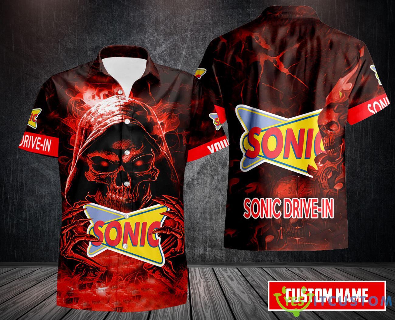 Sonic Drive-In Short Sleeve Button Hawaii Shirt Limited Edition Custom Name 2 Sonic Drive-In Short Sleeve Button Hawaii Shirt Limited Edition Custom Name Product Photo 1