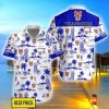 Tranmere Rovers Pineapple Flower Pattern Aloha Hawaiian Shirt And Shorts Product Photo 1