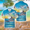 USS Chicago CG-11 AOP Hawaiian Shirt Product Photo 1