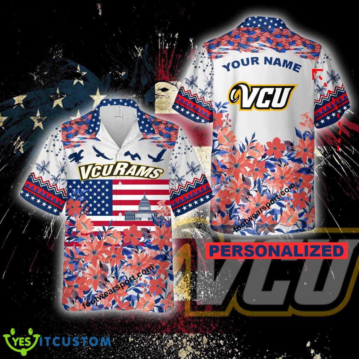 Virginia Commonwealth Rams Independence Day Beach Hawaiian Shirt Custom Name 5 Virginia Commonwealth Rams Independence Day Beach Hawaiian Shirt Custom Name - Virginia Commonwealth Rams Independence Day Hawaiian Shirt Photo 2