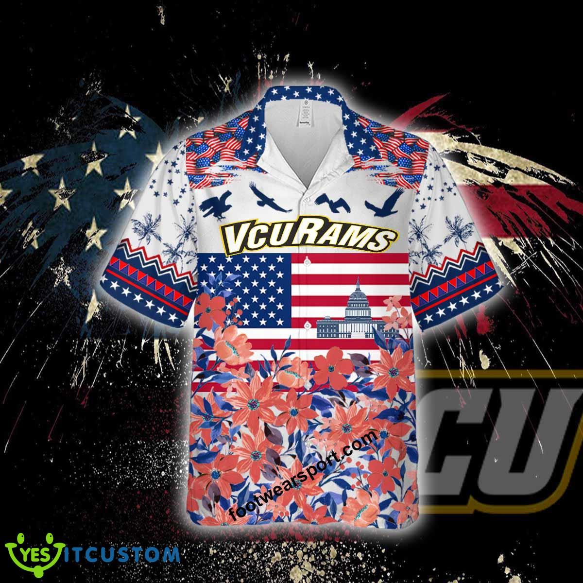Virginia Commonwealth Rams Independence Day Beach Hawaiian Shirt Custom Name 4 Virginia Commonwealth Rams Independence Day Beach Hawaiian Shirt Custom Name - Virginia Commonwealth Rams Independence Day Hawaiian Shirt Photo 1